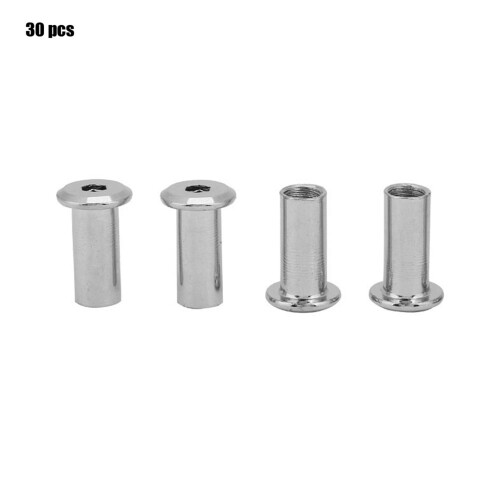 Iron Plated Nickel Flat Nuts Hex Nut Round Head