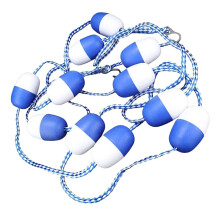 Swimming Pool Safety Divider Rope with Hooks Lightweight Nylon Material Strong Buoyancy Wear-Resistant Pool Lines