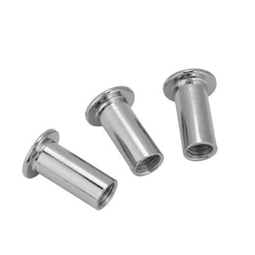 Iron Plated Nickel Flat Nuts Hex Nut Round Head 1