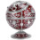 Vintage Windproof Wine Red Globe Fly Dragon Ashtray, 12.5cm 16