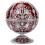 Vintage Windproof Wine Red Globe Fly Dragon Ashtray, 12.5cm 15