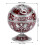 Vintage Windproof Wine Red Globe Fly Dragon Ashtray, 12.5cm 4