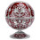 Vintage Windproof Wine Red Globe Fly Dragon Ashtray, 12.5cm 10