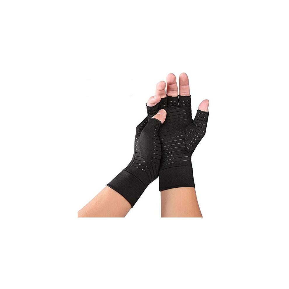 Copper Infused Arthritis Compression Gloves for Pain Relief, Small Size Rheumatoid Arthritis Support for Carpal Tunnel and Tendonitis