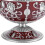 Vintage Windproof Wine Red Globe Fly Dragon Ashtray, 12.5cm 5