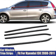 Car Window Weather Rubber Strips Fit for Hyundai I30 2008-2011 Direct Replacement Accessories Window Glass Waterproof Trim Strip