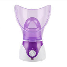 Portable Facial Steamer Hot Mist Sprayer Skin Moisturizing Atomizer for Facial Care with Eu Plug(purple)