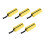 (Yellow, Large Size) 5xTool Pouch Tote Bag Zippered Pack Zipper Fine Workmanship Hardware 1