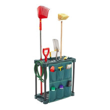 Garden Tool Storage Rack with Hanging Strap and Bag, Green 58x31x60CM, Durable Organizer for Gardening Tools