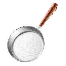 Induction Compatible Nonstick Omelette Pan with Lid Stainless Steel Skillet 10-Inch Portable for Eggs and Pancakes