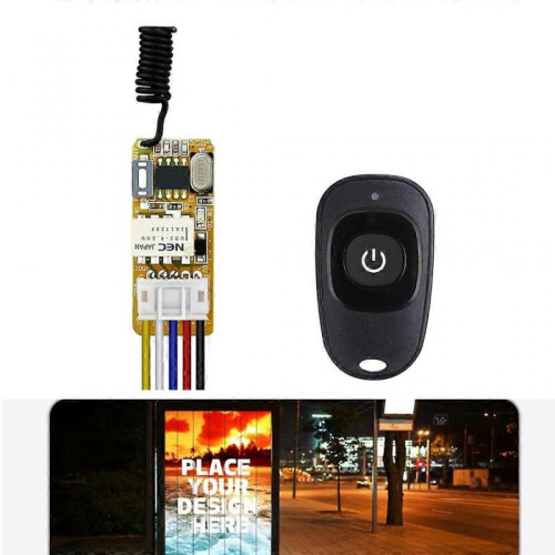 (White) Wireless Remote Control Switches Module for Small Desk Lamps, Routers, Cameras Strong Interference Resistance 1