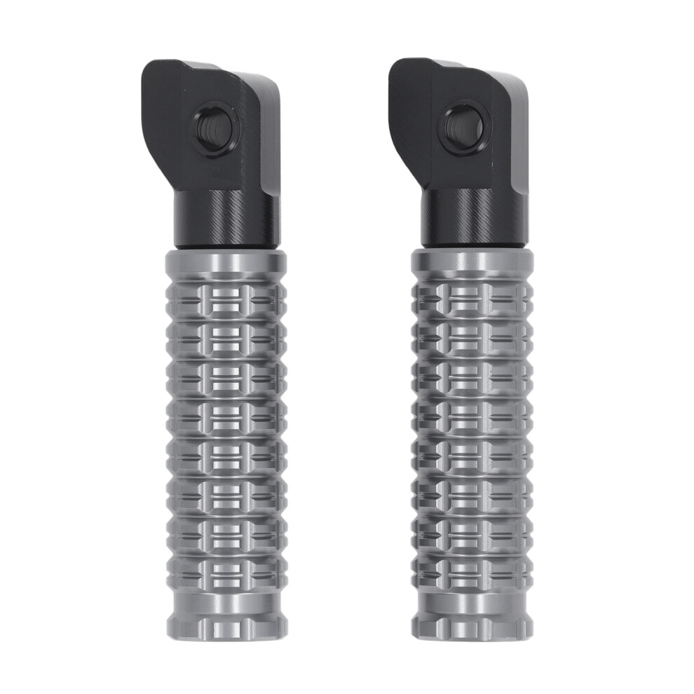 1 Pair Motorcycle Foot Peg Aluminum Alloy Stylish Gray 8320539775890