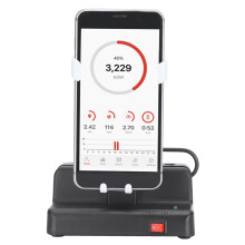 Pedometer Cellphone Shaker - Linke-Rechte Bewegung in Perlenweiß