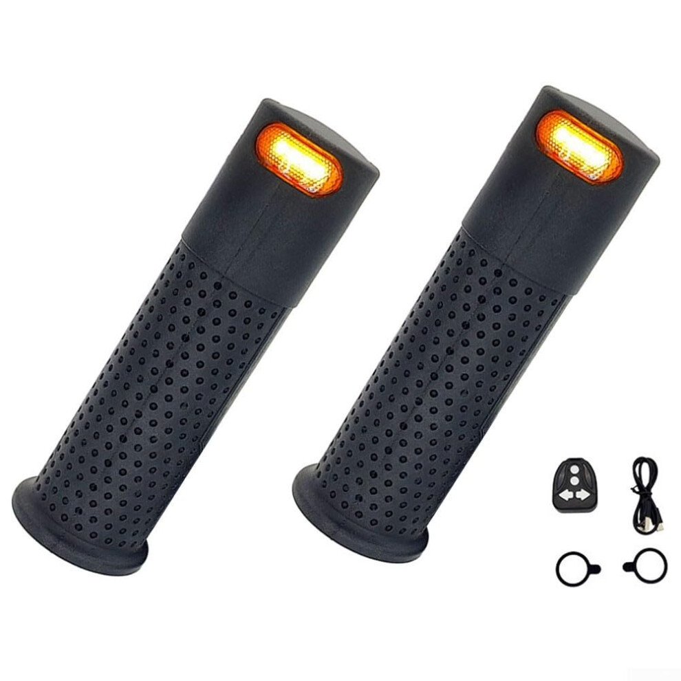Comfort Focused Electric Scooter Handlebar Grips With Turn Signal For Xiaomi M365 Series Rubber Design Black 6447073371233