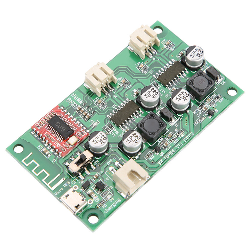2x6W Bluetooth Power Amplifier Board DC 5V/3.7V