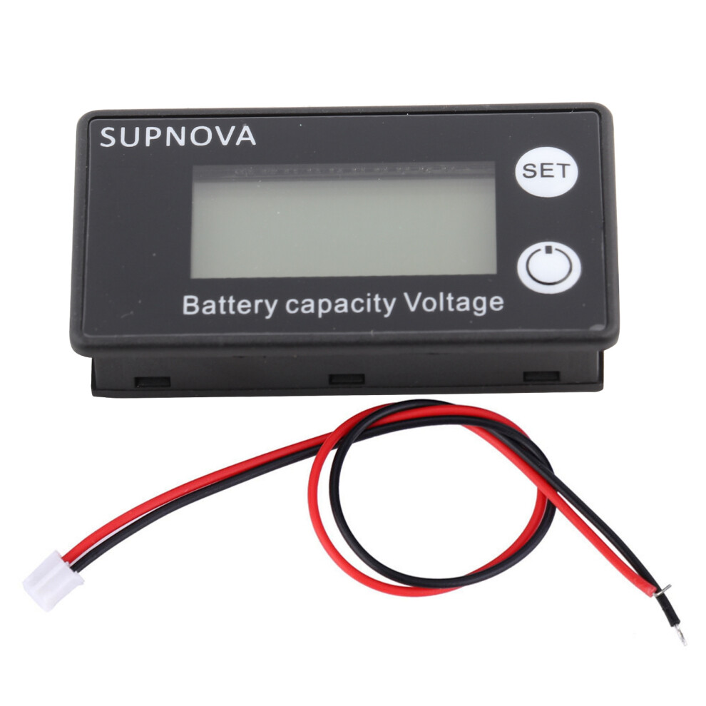 Lcd 12V Battery Capacity Indicator Tester Lithium White