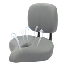 Bicycle Seat Back Seat | Memory Foam Passenger Seat for Road Bikes, Electric Bikes, Exercise - Grey Color
