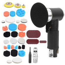 48Pcs Air Sander Black Eccentric Pneumatic Car