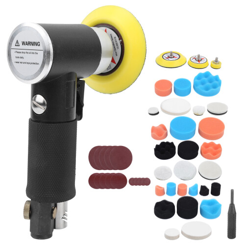 48Pcs Air Sander Black Eccentric Pneumatic Car 1