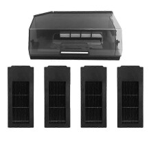 For X2 / X2 Pro / X2 Omni Robot Vacuum Cleaner Dust Box Dust Bin Hepa Filter Accessory Part Spare Black