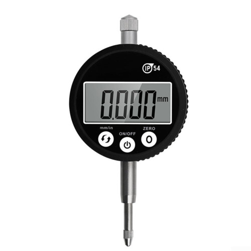 Digital Dial Indicator, Waterproof IP54 Digital Dial Gauge with LCD Display and Touch Button, Precision Measurement Tool
