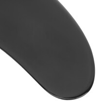 9 Zoll Single Fin für Longboard & Surfbrett, Eco PVC, Schwarz
