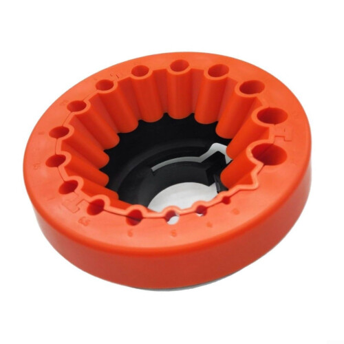 Drill Bit Sharpener Tool for Various Drill Bit Types, Orange, Compact Design, Easy to Use, Durable Material