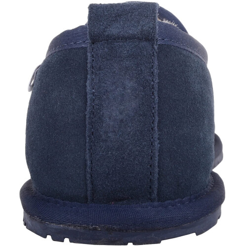 (UK8, Navy) Jasper, Genuine Sheepskin Slipper with Rubber Sole 2