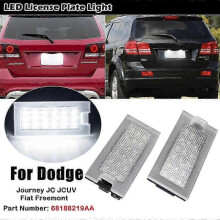 2pcs Led License Number Plate Lamp for Fiat Freemont 2011-2015 Dodge Journey Jc Jcuv 2008-