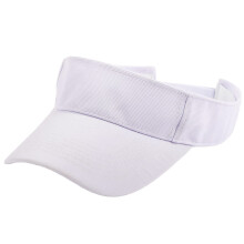 Kids Sun Visor Hat 4-12 Years Adjustable UV Protection Wide Brim Cap for Boys and Girls Golf Tennis Beach Activities White