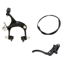 Bicycles Brake C Caliper Set for Mountain Bicycles, Front and Rear Brake Levers, Black Alloy Brakes Adjustable Size