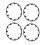 4PCS Wheel Rim Protection Ring Decorative Precise 10