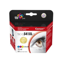 Cartouche d'impression TB Print TBC-CL541XLCR pour Canon Pixma - Couleurs Bleu, Violet, Jaune
