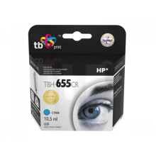 TB Print TBH-655CR, Cian, HP, HP Deskjet Ink Advantage 3525, 5525, 4615, 4625, 6525, CZ110AE, Jet de tinta, 10,5 ml