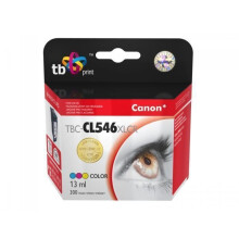 TB Print TBC-CL546XLCR, Bleu, Violet, Jaune, Canon, PIXMA iP2850, MG2950, MG2550, MG2450, MX495, CL-546XL, Jet d'encre, 13 ml