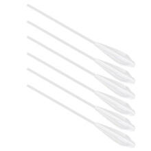 6 Stück Acryl-Sinkflossen, 10 g, transparent, weiß, Angelzubehör