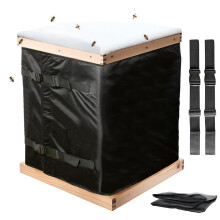 Beehive Winter Cover 600D Oxford Cloth Adjustable Coldproof Wrap Beekeeping Protective Cover for Bee Box Winter Supplies