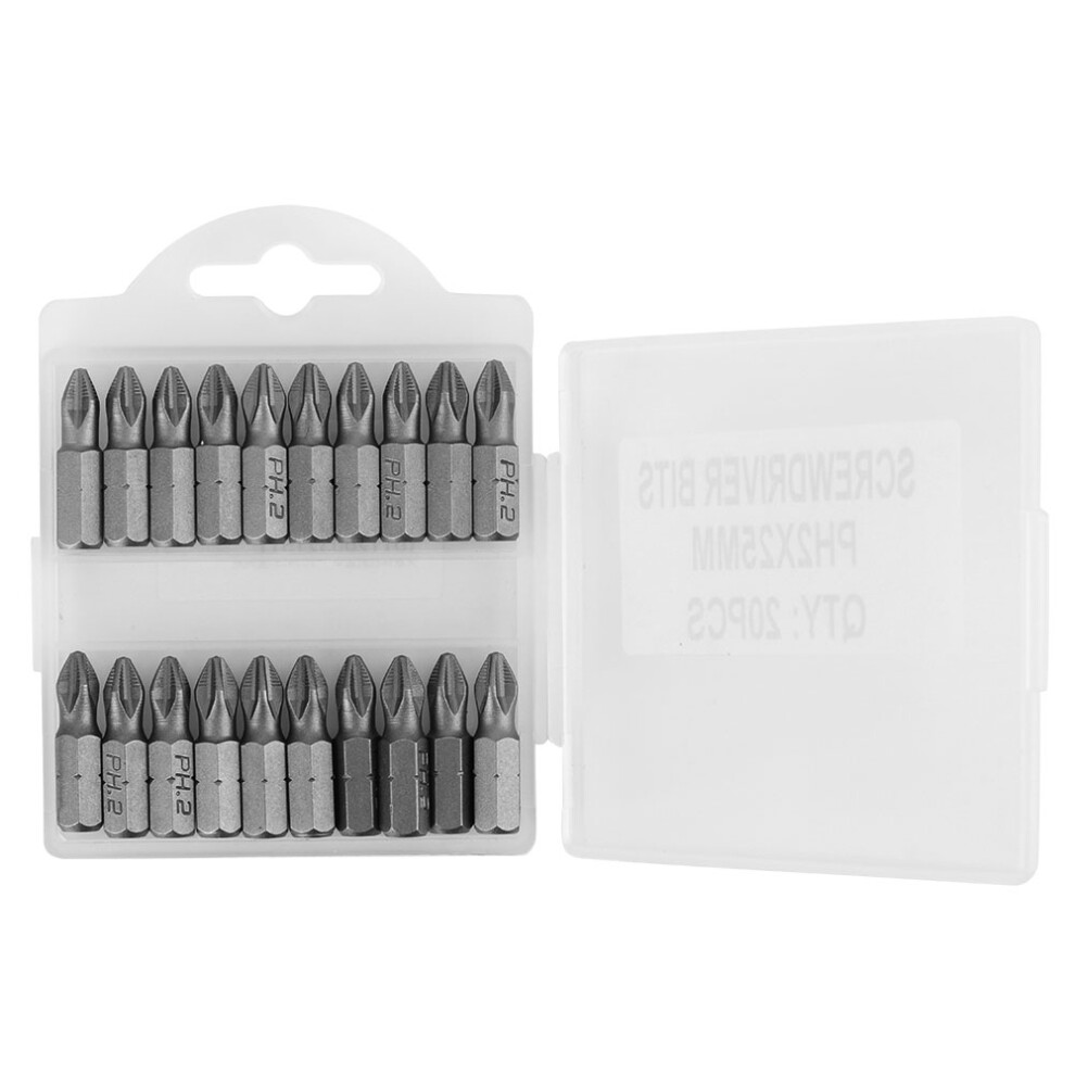 20Pcs Electric Screwdriver Bit Set Anti Slip S2