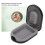 Waterproof Black Hearing Aid Case, Portable Drop-Resistant Storage Box 5