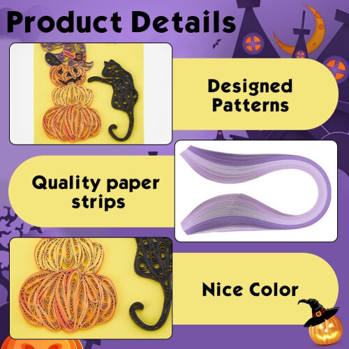 20 Sets Halloween Paper-Quilling Kit 2