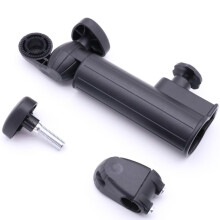 Universal Golf Trolley Umbrella Holder Stand for Powakaddy Motocaddy Push Carts - Durable Plastic Accessory, Black