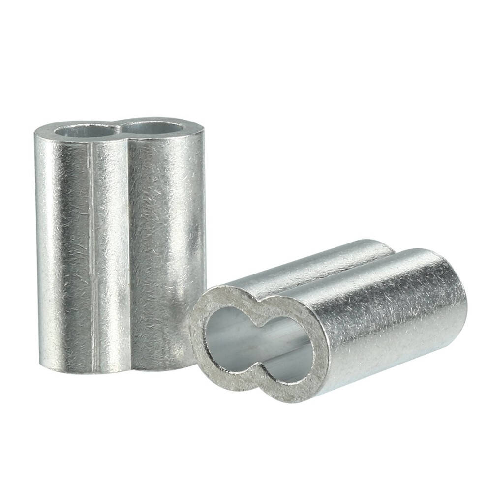 10Mm 3/8-Inch Cable Wire Rope Aluminum Sleeves Clip Crimping Loop Set Of 5 For Heavy Duty Use 6447073381256