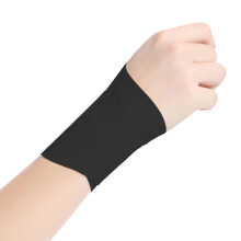 Wrist Brace Sport Compression Wrap Adjustable Breathable Wrist Support for Gym Fitness and Workouts, Black Size M