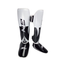 Kickboxing Shin Guards and Karate Training Gear White Size L for Adults, Durable Foam Padding and Lightweight Design