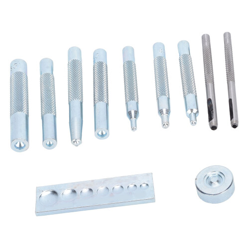 Eyelet Die Punch Tool Hole Set Snap Rivet Setter 2