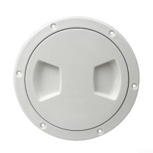 Weatherproof Access Hatch Deck Cover Lid, 5 Inch Round, Indoor Outdoor Use, Durable Anti-Corrosive Design
