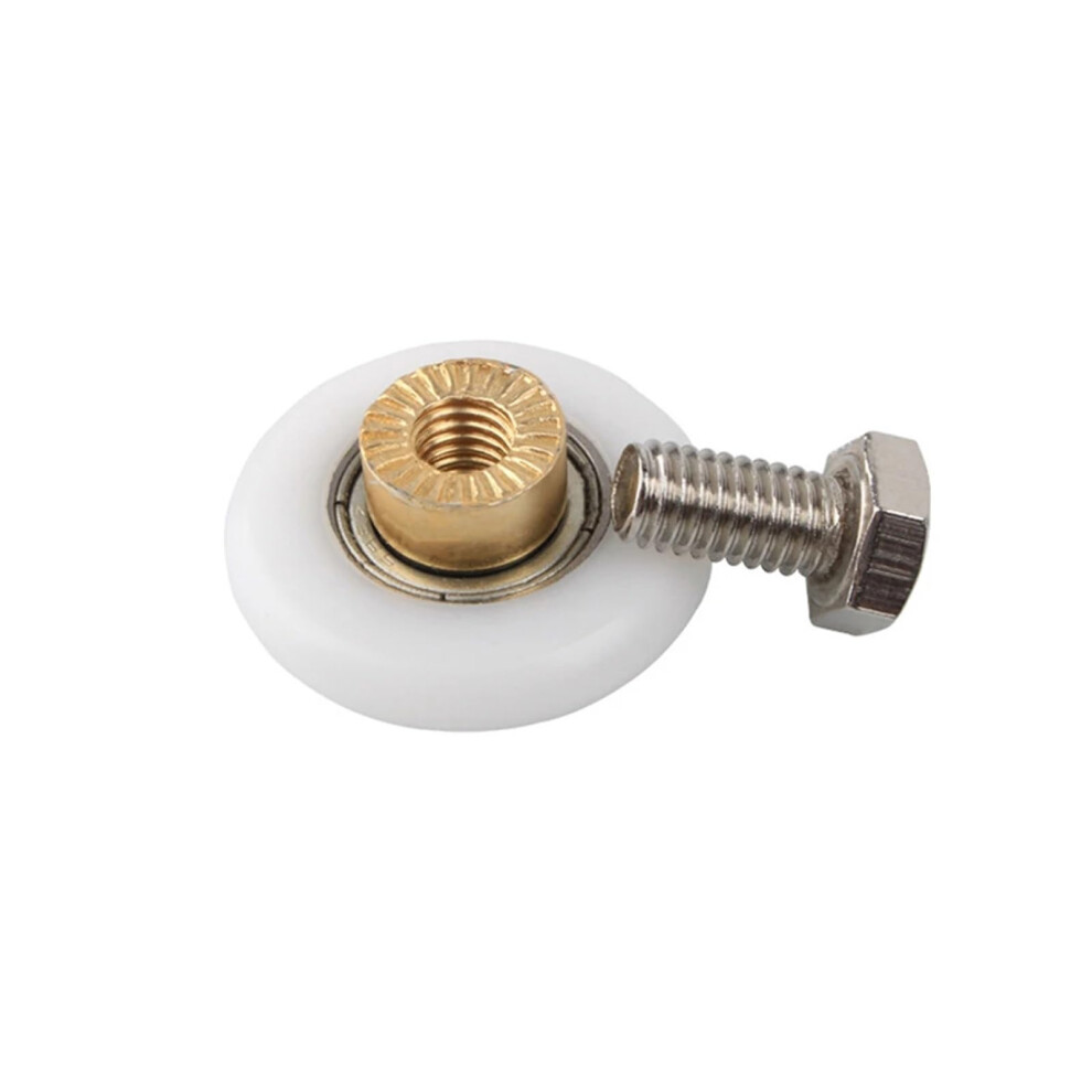 Door Roller Guide Wheel - 2Pcs Replacement Shower Door Rollers, 25Mm Sliding Glass Door Wheels, Compatible With 20/23/25Mm Rails 6038364071521