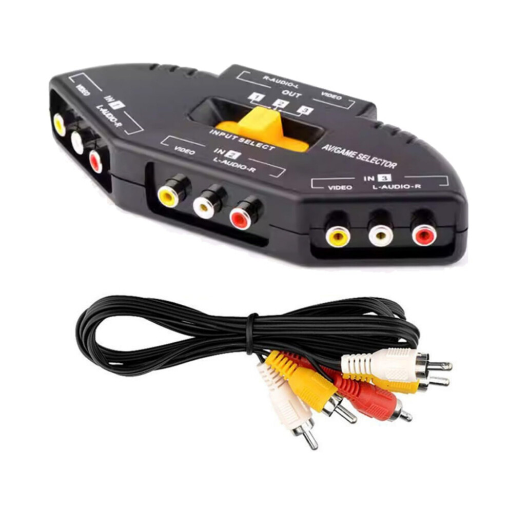 Multiinput Video Switcher Box - Compact Hdmi Video Splitter For Home Theaters And Gaming Consoles, Black 6447073382970