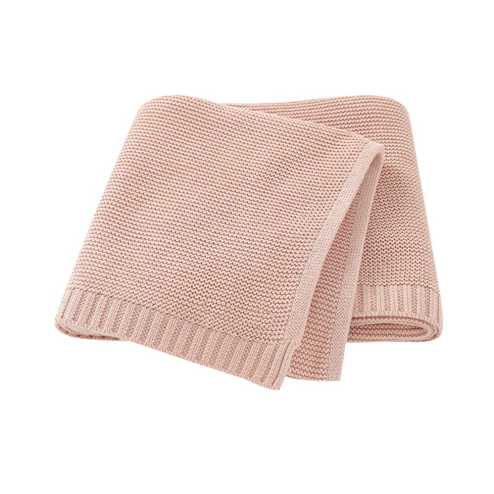 Cotton Cellular Blanket - Extra Soft 100% Cotton Baby Blanket 100Cm X 80Cm In For Prams And Cots Light/Pink