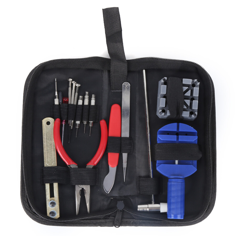 16Pcs Set Watch Repair Tool Kit Watchband Remover Light